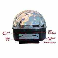 Led Işıklı Sahne Disco Topu, Bluetooth Disko Topu, USB li