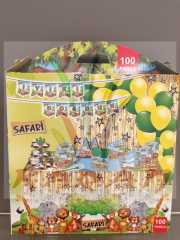 SAFARİ KONSEPT PARTİ SETİ 100 PARÇA