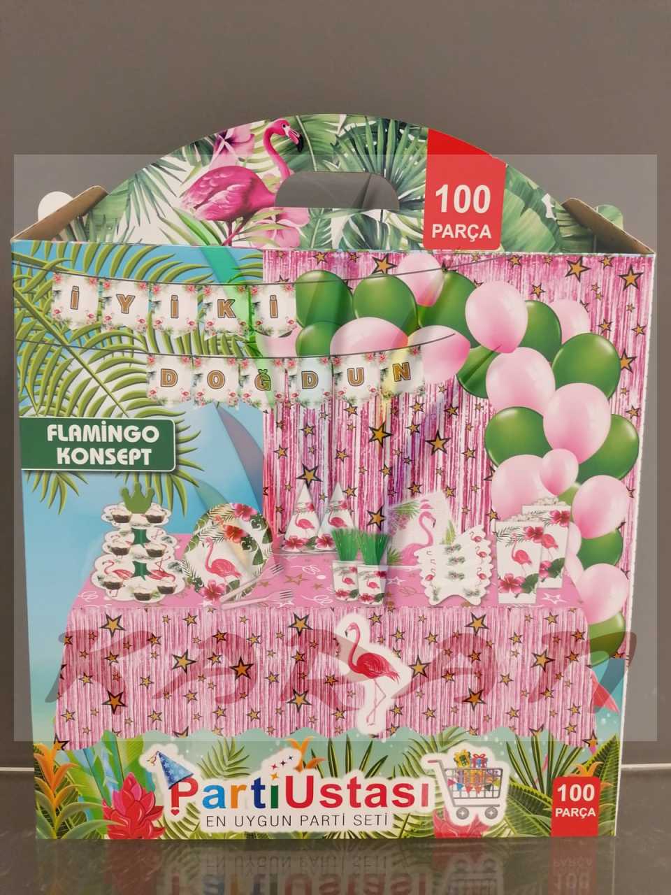 FLAMİNGO KONSEPT PARTİ SETİ 100 PARÇA