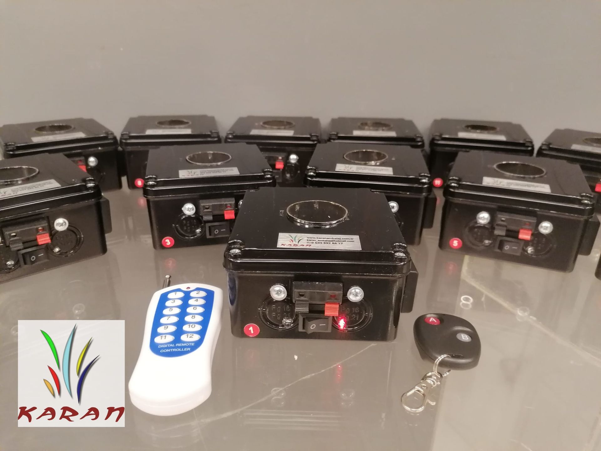 8'Lİ VOLKAN ATEŞLEME KUMANDASI PLASTİK KUTU