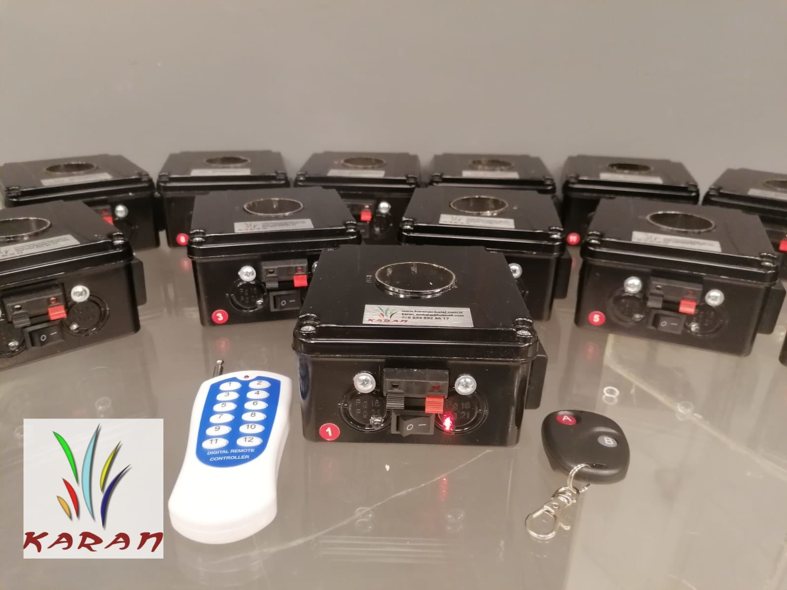 12'Lİ VOLKAN ATEŞLEME KUMANDASI PLASTİK KUTU