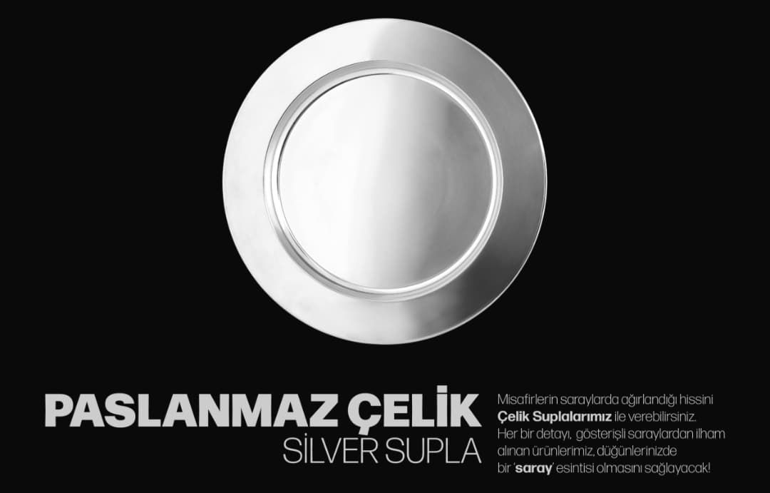 PASLANMAZ ÇELİK SUPLA GÜMÜŞ