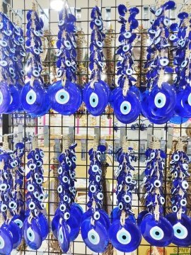 14 Lü Küpeli Nazar Boncuğu 11 Cm