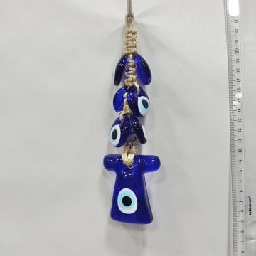 Kaftan Şekilli Küpeli İpli Nazar Boncuğu