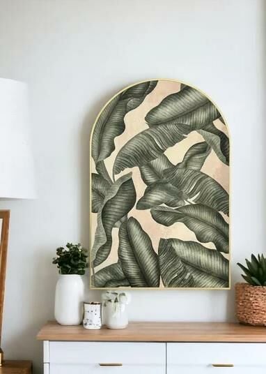 The Mia Banana Leaf Tablo 60x90 cm