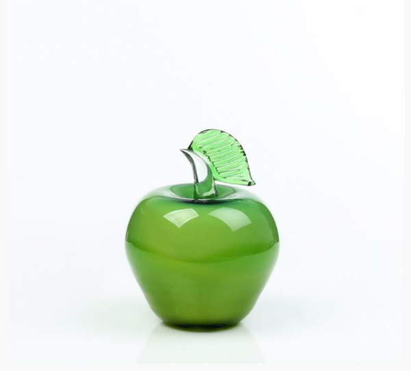 Vitale Murano Dekoratif Cam Yeşil Elma