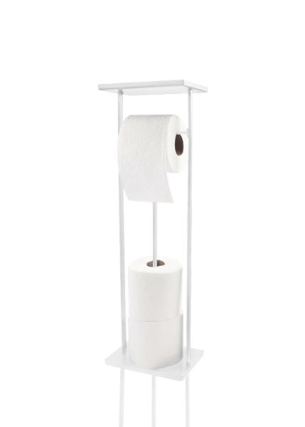 The Mia Tepsili Tuvalet Kağıdı Stand Beyaz 54x15x12 cm