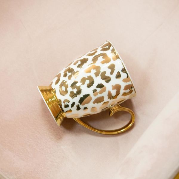 Cristina Re Mug Louis Leopard Gold