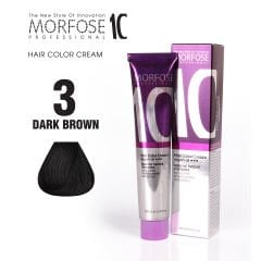 MORFOSE 10 SAÇ BOYASI 3- KOYU KAHVE 100 ML