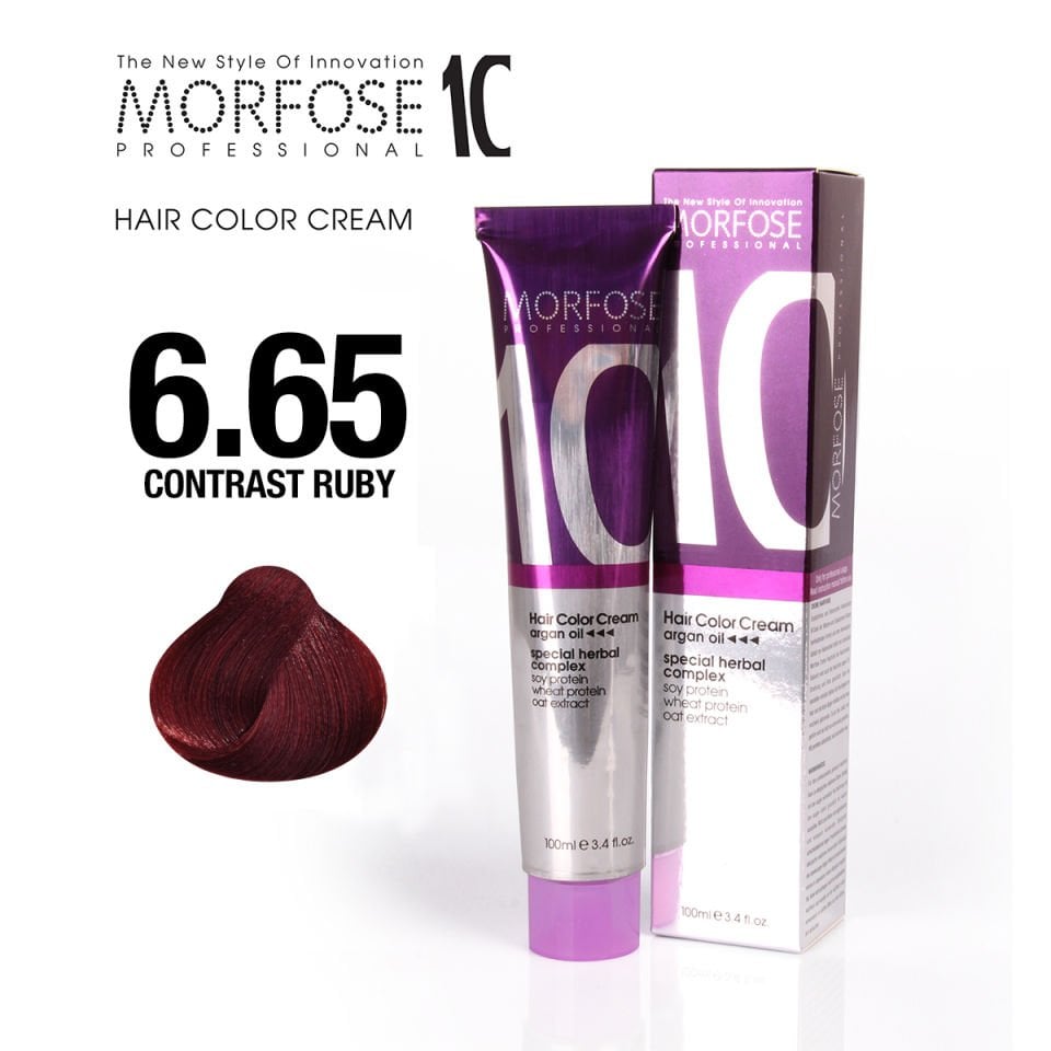 MORFOSE 10 SAÇ BOYASI 6.65- KONTRAST YAKUT 100 ML