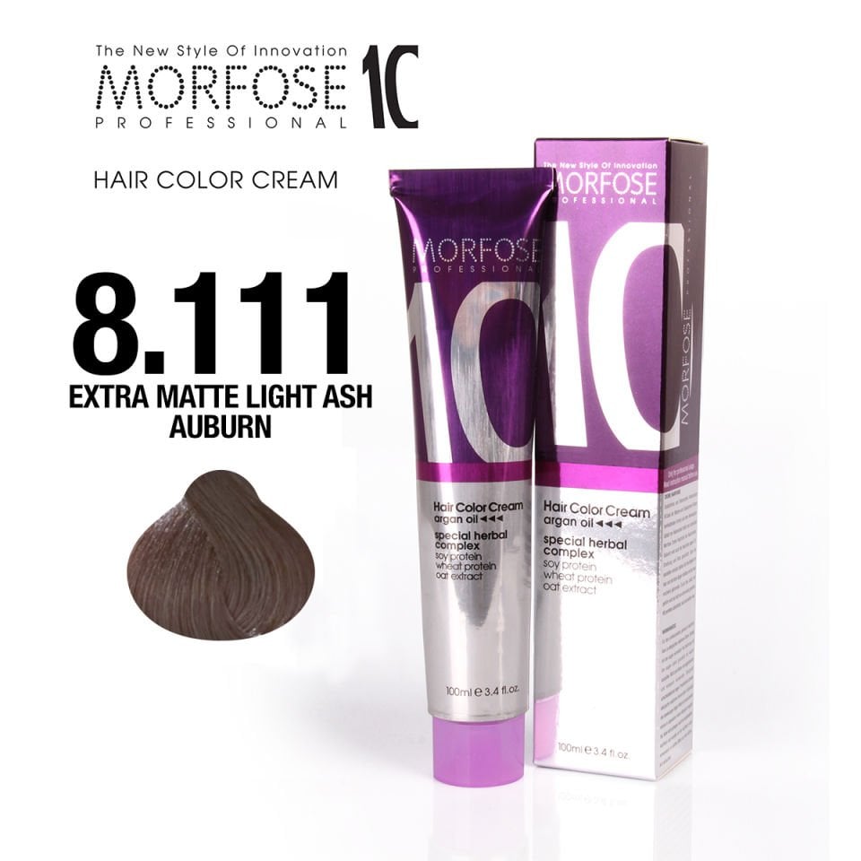 MORFOSE 10 SAÇ BOYASI 8.111- EKSTRA MAT AÇIK KÜLLÜ KUMRAL 100 ML