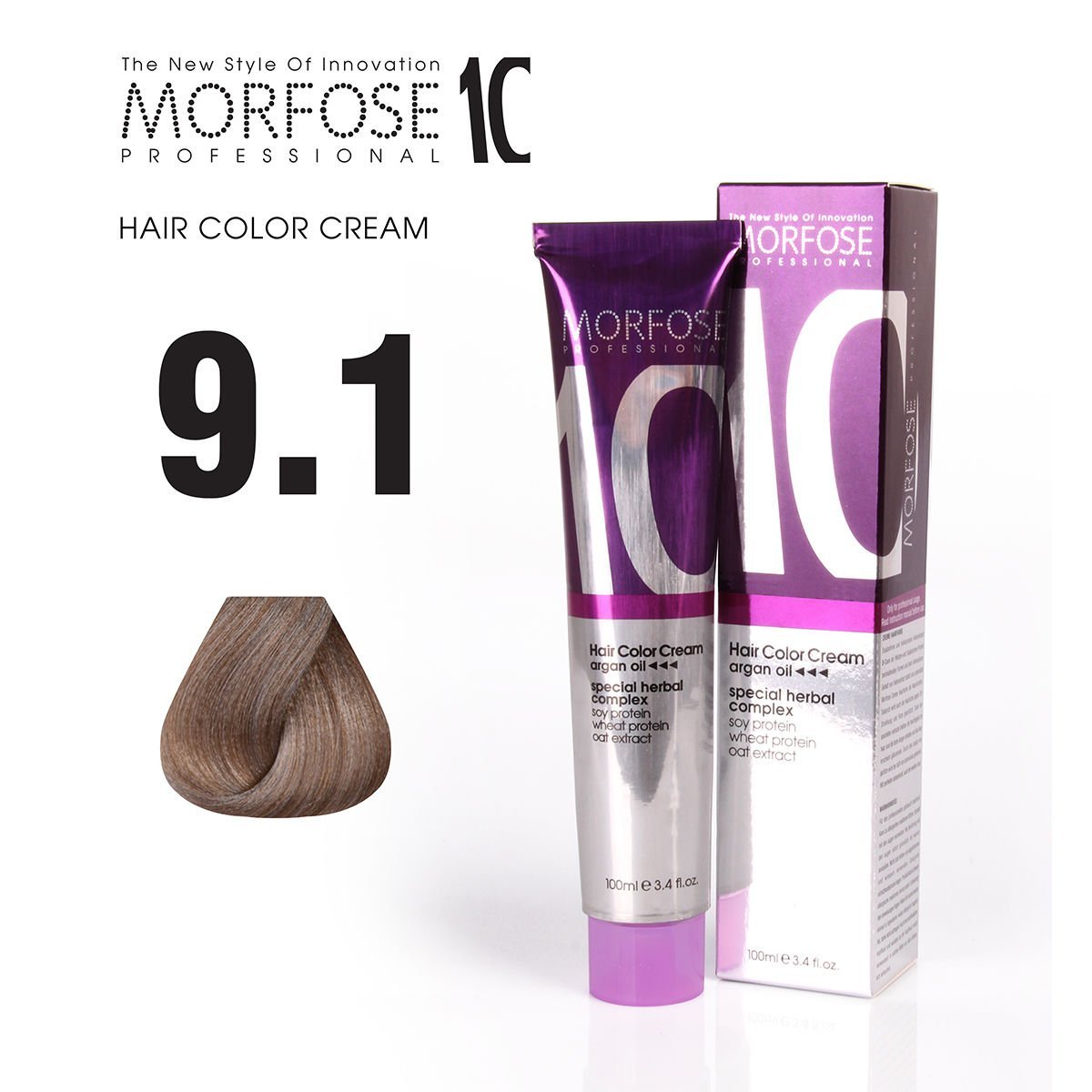 MORFOSE 10 SAÇ BOYASI 9.1- EKSTRA AÇIK KÜLLÜ SARI 100 ML
