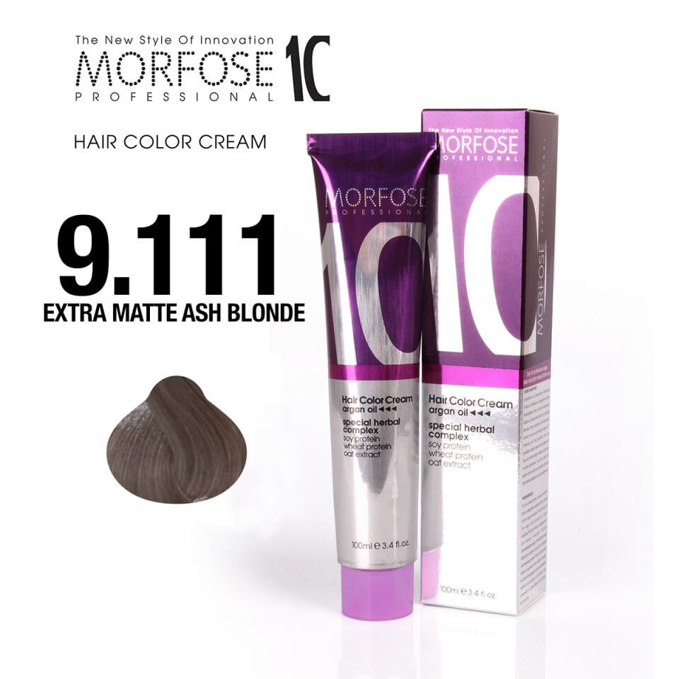MORFOSE 10 SAÇ BOYASI 9.111- EKSTRA MAT KÜLLÜ SARI 100 ML