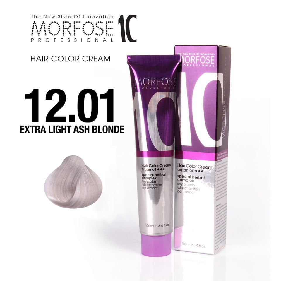 MORFOSE 10 SAÇ BOYASI 12.01- EKSTRA AÇIK KÜLLÜ SARI 100 ML