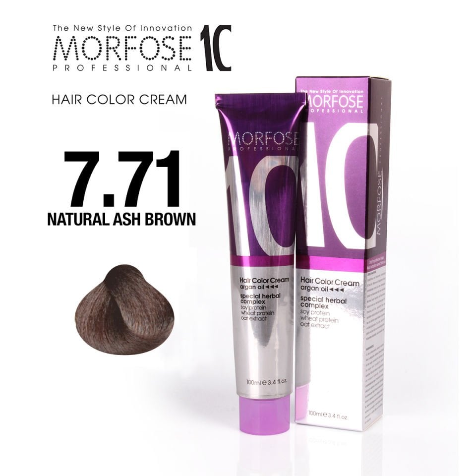 MORFOSE 10 SAÇ BOYASI 7.71- DOĞAL KÜLLÜ KAHVE 100 ML