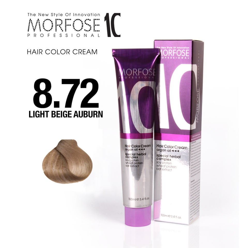 MORFOSE 10 SAÇ BOYASI 8.72- AÇIK KUMRAL  KAHVE  İRİZE100 ML