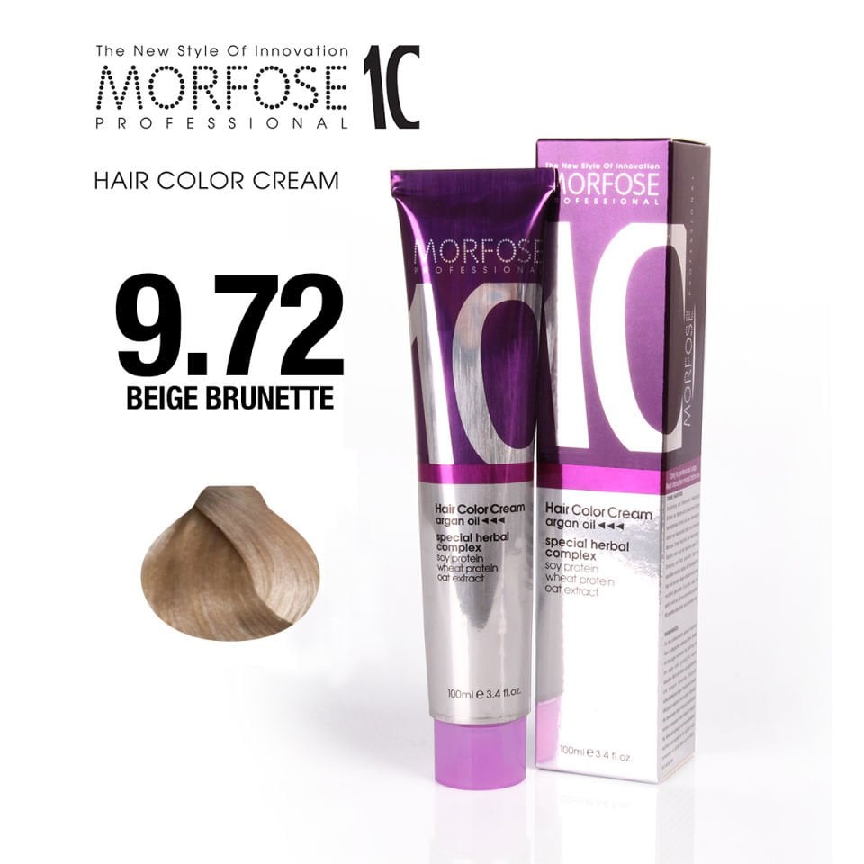 MORFOSE 10 SAÇ BOYASI 9.72- SARI KAHVE  İRİZE 100 ML