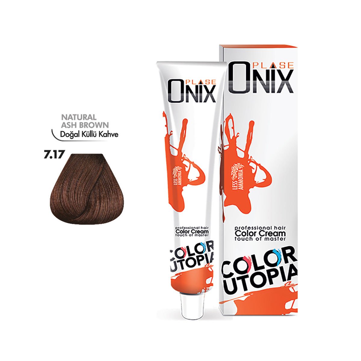 ONIX SAÇ BOYASI 7.17- DOĞAL KÜLLÜ KAHVE 60 ML