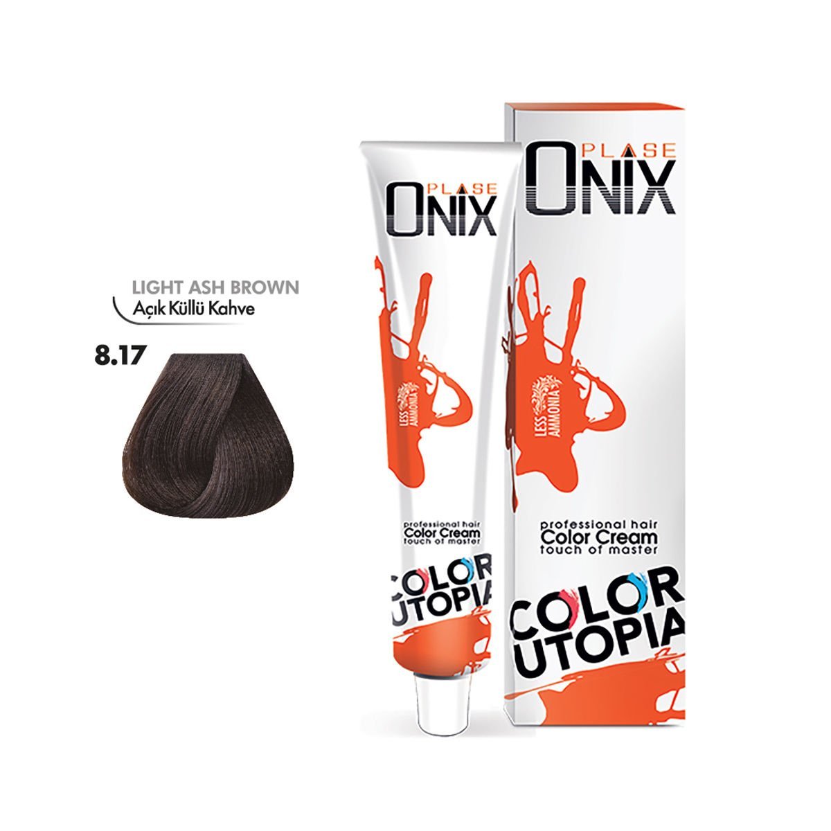 ONIX SAÇ BOYASI 8.17- AÇIK KÜLLÜ KAHVE 60 ML