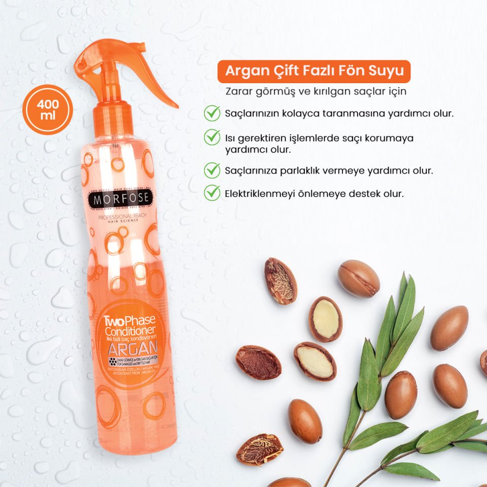 MORFOSE ÇİFT FAZLI ŞAMPUAN ARGAN 400 ML