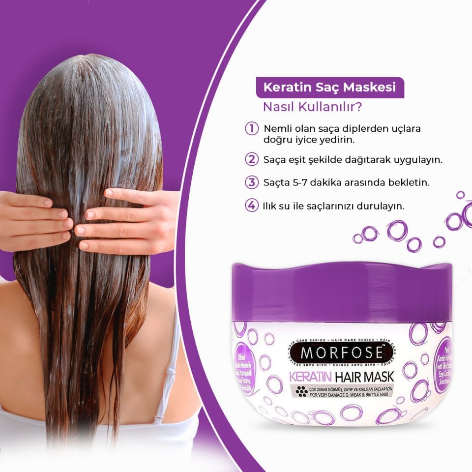 MORFOSE SAÇ MASKESİ KERATİN 500 ML