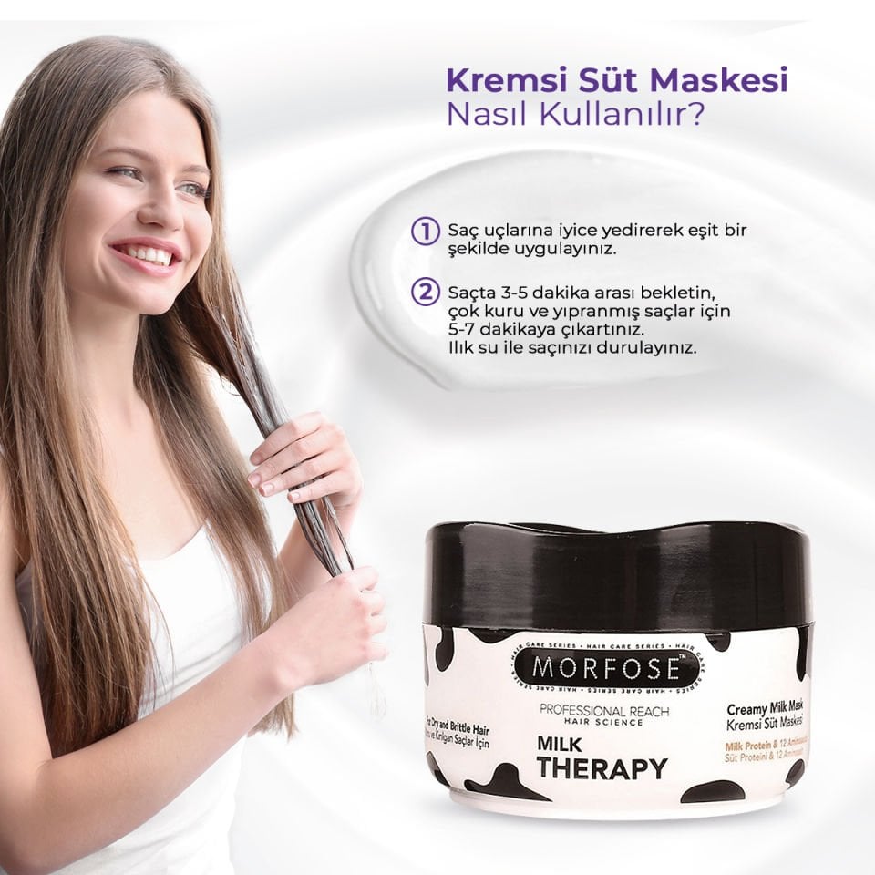 MORFOSE SAÇ MASKESİ MILK THERAPY 500 ML