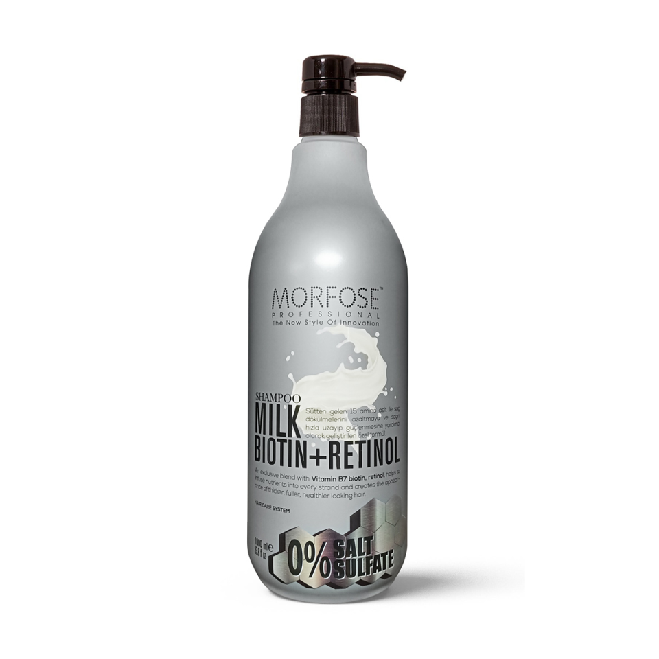 MORFOSE MILK BIOTIN NO SALT SULFATE SHAMPOO 1000 ML