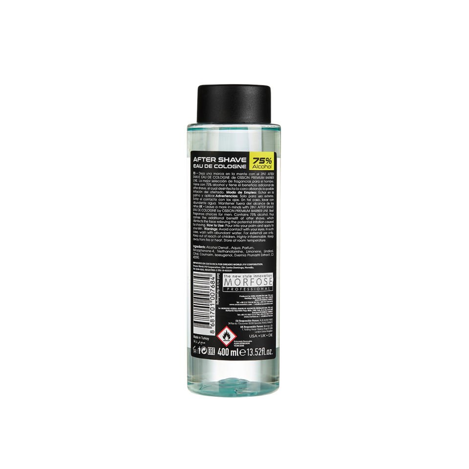 OSSION PBL 2IN1 AFTER SHAVE EAU DE COLOGNE OCEAN WAWE 400 ML