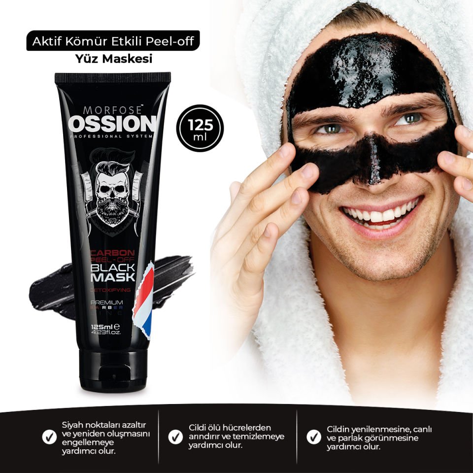 OSSION PREMIUM BARBER PEEL OFF BLACK MASK