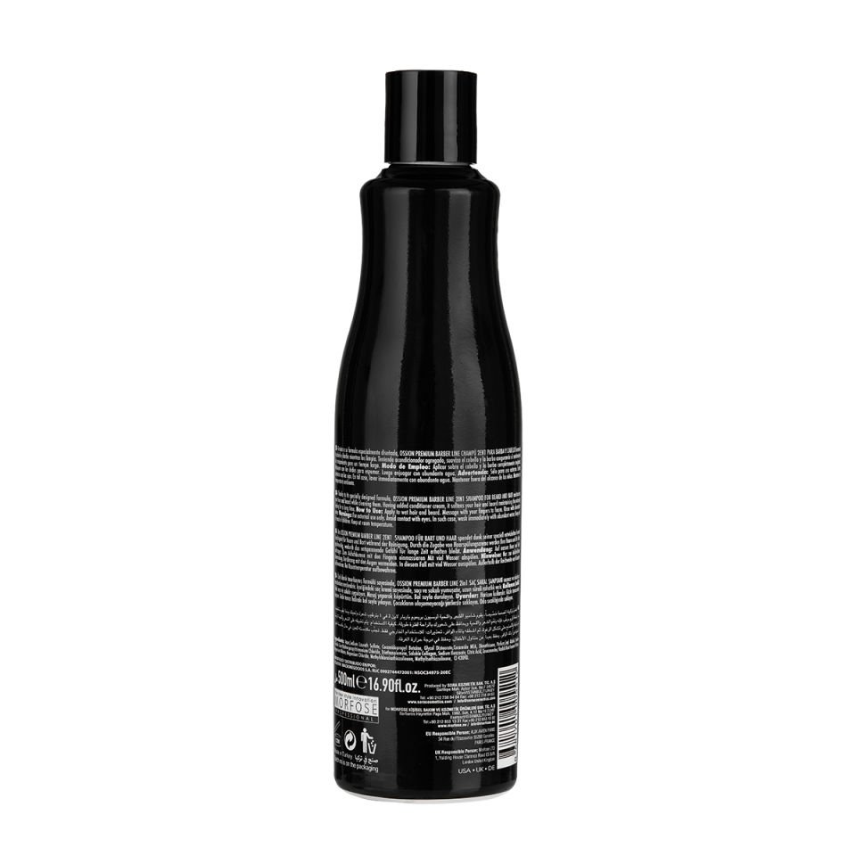 OSSİON PREMİUM BARBER TUZSUZ KERATİN ŞAMPUAN 500ML