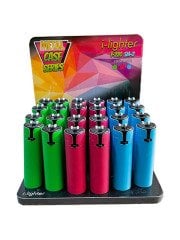 İ - LİGHTER  METALİK TAŞLI ÇAKMAK 24 ADET