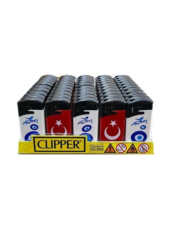 CLİPPER MİNİ MANYETOLU ÇAKMAK 50 ADET TÜRKİYE DESENLİ
