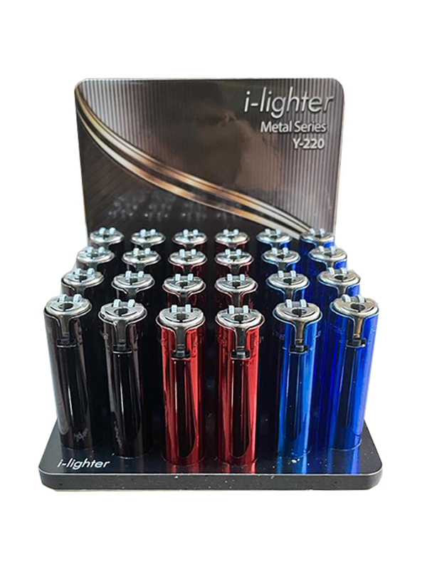 İ - LİGHTER METAL SERİES 24 ADET TAŞLI ÇAKMAK