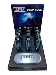 CLİPPER DEEP BLUE - 12 ADET TAŞLI ÇAKMAK