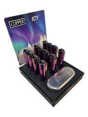 CLİPPER ICY METAL - 12 ADET TAŞLI ÇAKMAK