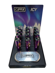 CLİPPER ICY METAL - 12 ADET TAŞLI ÇAKMAK