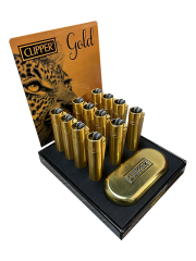 CLİPPER GOLD METAL - TAŞLI ÇAKMAK 12 ADET