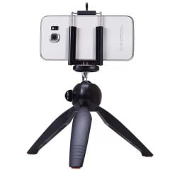 Masa Üstü Hafif ve Taşınabilir Tripod & Telefon Tutucu Aparat - Fotoğraf Makinesi Kamera Uyumlu