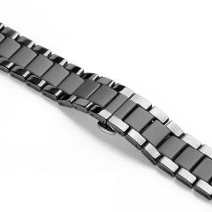 Samsung Galaxy Watch 6 40 / 44 mm Uyumlu Seramik Metal Kordon Mat & Parlak Premium Seramik Kayış