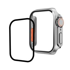 Apple Watch 7 8 45 mm uyumlu Watch Ultra 49 mm Kasa Dönüştürücü & Ekran Koruyucu Tam Koruma