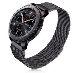 Samsung Galaxy Watch 6 40 / 44 mm Uyumlu Hasır Metal Kordon Mıknatıslı Tel Örgü Kayış