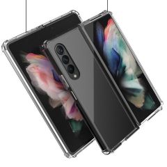 Samsung Galaxy Z Fold 4 uyumlu Şeffaf Kılıf Anti Shock Darbe Emici Silikon Kapak Esnek TPU