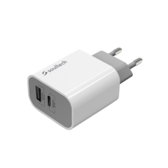 Soultech Sc223 Type-C Pd 3a Beyaz Hızlı Seyahat Şarj Adaptörü