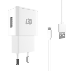 Bipower Bi-203 2.1a Seyahat Sarj Aleti Ve Lightning Kablo