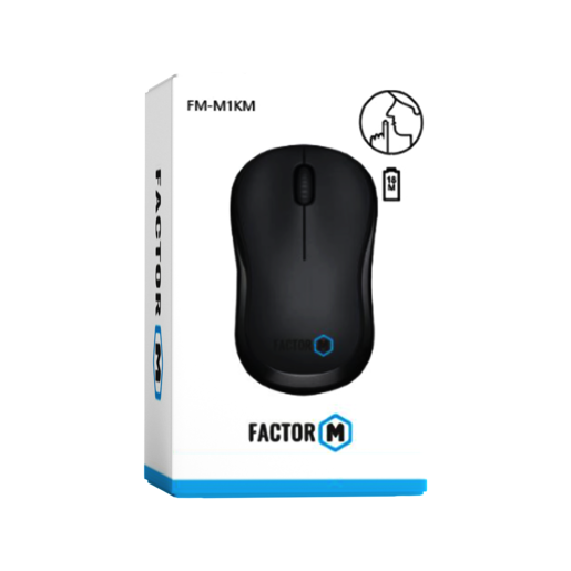 Factor-M M1 Siyah Kablosuz Mouse Siyah