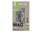 Cellularline Magsafe 15W Kablosuz Taşınabilir Hızlı Şarj Cihazı 5000 mAh