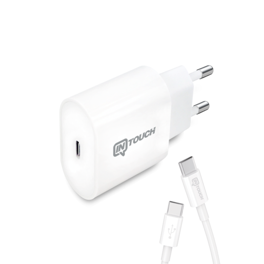 Intouch PD 20W Taşınabilir Hızlı Şarj Cihazı Type-C Kablolu
