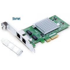 Ethernet Kartı 2 Port Intel I350-T2 ChipSet 1GbE | StorNET