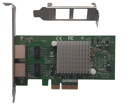 Ethernet Kartı 2 Port Intel I350-T2 ChipSet 1GbE | StorNET