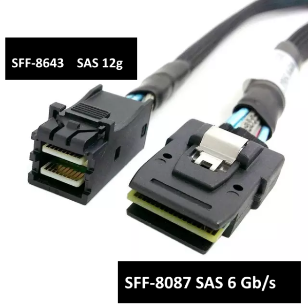 SFF8087 to SFF8643 SAS BackPlane Kablosu 1 Metre